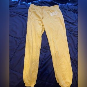 Yellow GAP Sweatpants
